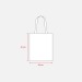 Shopper de algodón de 130 g/m, asas largas, Bolsa tote publicidad