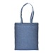Shopper en coton recyclé 150g/m², effet mélange, anses longues, Tote bag publicidad