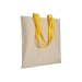 Shopper en coton naturel 220g/m², anses longues colorées regalo de empresa
