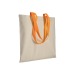 Shopper en coton naturel 220g/m², anses longues colorées regalo de empresa