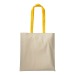 Shopper en coton naturel 220g/m², anses longues colorées regalo de empresa