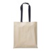 Shopper en coton naturel 220g/m², anses longues colorées regalo de empresa