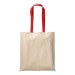 Shopper en coton naturel 220g/m², anses longues colorées regalo de empresa