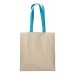 Shopper en coton naturel 220g/m², anses longues colorées regalo de empresa