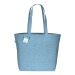 Tote-bag avec soufflet à la base en coton recyclé 280g/m², anses longues, Sac shopping durable publicidad