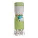 Serviette de plage/paréo en coton recyclé 180g/m², Serviette ou drap de plage publicidad