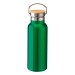 Thermos en acier inoxydable avec double paroi isolante de 500ml avec bouchon en bambou, bouteille isotherme  publicidad