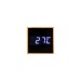 Horloge réveil et display température à LED blanche, en bambou regalo de empresa