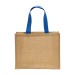 Tote bag en toile de jute, anses longues et soufflet, Tote bag publicidad