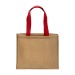 Tote bag en toile de jute, anses longues et soufflet, Tote bag publicidad
