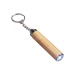 Torche LED en bambou avec porte-clés, 3 piles LR41 incluses regalo de empresa