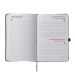Agenda journalier 2026, couverture rigide en PU thermocollé avec piqûres sur les bords regalo de empresa