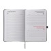 Agenda journalier 2026, couverture rigide en PU thermocollé avec piqûres sur les bords regalo de empresa