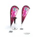 Mini-voile goutte 140cm, Beach flag et oriflamme publicidad
