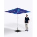 Parasol cuadrado de aluminio de 2x2m regalo de empresa