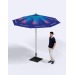 Parasol rond aluminium de 2,7m de diamètre regalo de empresa