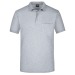 Polo de piqué para hombre con bolsillo en el pecho, Polo de trabajo profesional publicidad