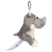 Llavero de felpa de rinoceronte., Llavero de peluche publicidad