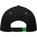 Gorra bicolor de 6 paneles., Gorra con visera plana publicidad