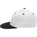 Gorra bicolor de 6 paneles., Gorra con visera plana publicidad
