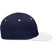 Gorra bicolor de 6 paneles., Gorra con visera plana publicidad