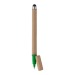 Stylet en carton recyclé et stylo à bille ecotouch, gadget écologique recyclé ou bio publicidad