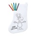 Chaussette de Noël à colorier Plicom regalo de empresa
