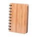 Carnet de notes bambou, carnet recyclé publicidad