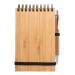 Ensemble bambou carnet et stylo, carnet recyclé publicidad