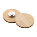 Badge en bambou, badge publicidad