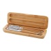 Chimon parure stylos en bambou, Parure avec stylo roller publicidad