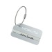 Luggage Tag Aluminium Silver, porte-étiquette à bagage publicidad
