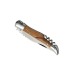 Cuchillo y sacacorchos de madera de olivo regalo de empresa