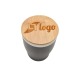 Mug isotherme 'Nagano' avec couvercle en bambou V2 L, Mug de voyage isolant publicidad