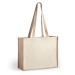 Sac shopping en jute et toile, Sac en toile de jute publicidad