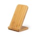 Support bambou avec charge sans fil 5W, Porte-téléphone portable et support, socle, base pour smartphone publicidad