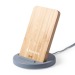Support ciment et bambou avec charge sans fil 5W, Chargeur sans fil à induction publicidad