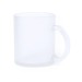 Mug en verre dépoli 350ml pour marquage quadri, mug avec impression photo quadri publicidad