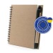 Carnet A6 avec stylo bille - Fab Europe, carnet recyclé publicidad