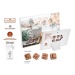 Calendrier de l'Avent à poser impression personnalisée, Callebaut chocolat au lait calendrier regalo de empresa