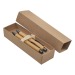 Coffret Bambou Bambowie Gravure Laser, porte-mine écologique recyclés ou bio publicidad