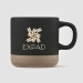 Terra - Tasse en céramique à base d'argile de 350ml Sérigraphie regalo de empresa