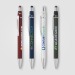 Bolígrafo de metal cromado Orbit Spinner con stylus Colour Jet, Lápiz con pantalla táctil publicidad
