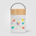 Contenant alimentaire Reborn en acier inoxydable recyclé - 500 ml Colour Jet, boîte repas publicidad