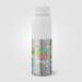 Bouteille Borealis à couvercle à torsion en acier inoxydable recyclé - 650 ml Colour Jet regalo de empresa