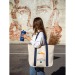 Bolsa de compras de algodón grueso, bolsa de playa publicidad