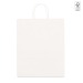 Sac en papier kraft blanc 32x39x11cm, sac en papier publicidad