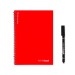 Infinitebook A5 couverture souple et 15 pages unies pour tableau blanc, cahier publicidad