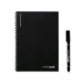 Infinitebook A5 couverture souple et 15 pages lignées pour tableau blanc, cahier publicidad