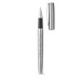 ELLA. Parure de stylo roller et stylo bille en acier inoxydable recyclé à 53%, Parure avec stylo roller publicidad